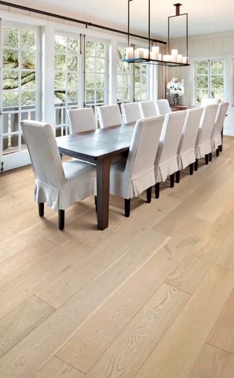 amur oak dining room floor
